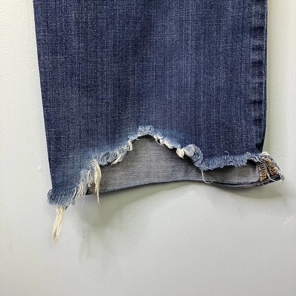 AG Adriano Goldschmied Men's Straight Jeans - Dark Blue - Picture 13 of 16